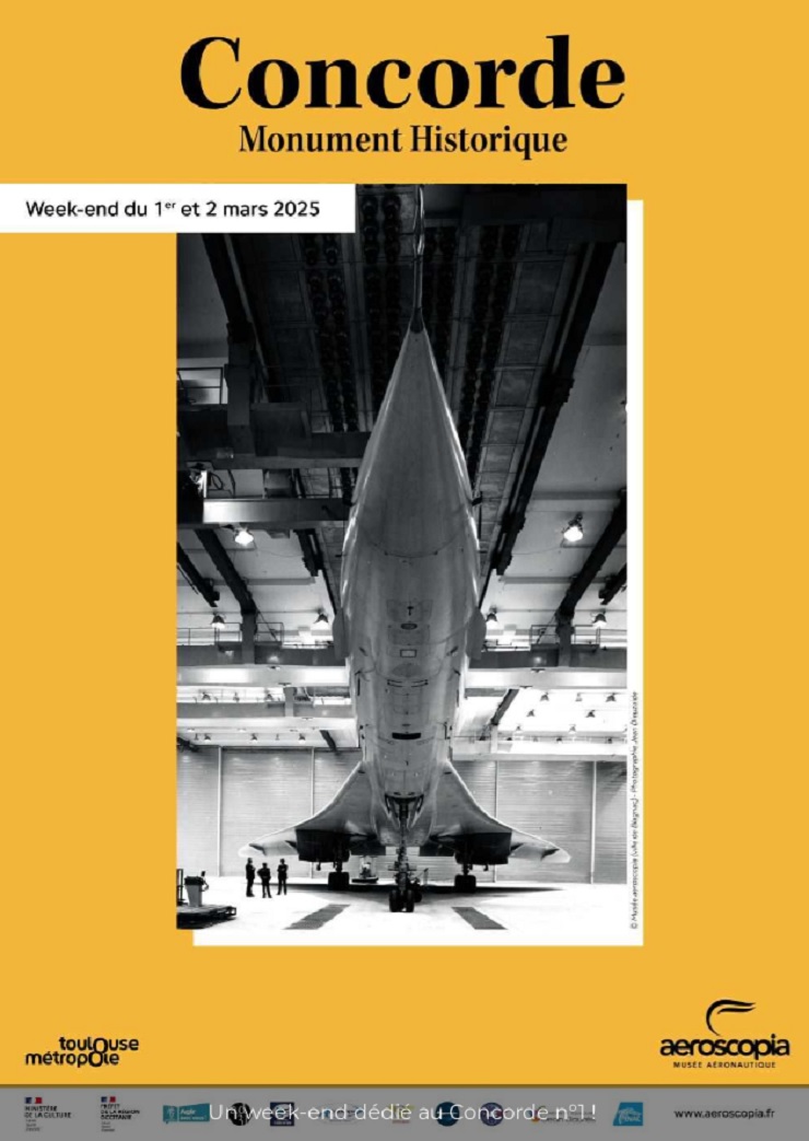 Samedi 1ᵉʳ et dimanche 2 mars 2025 : Concorde en fête au Musée Aeroscopia