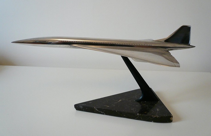 Maquette FRADET Concorde en aluminium (Echelle 1/100)