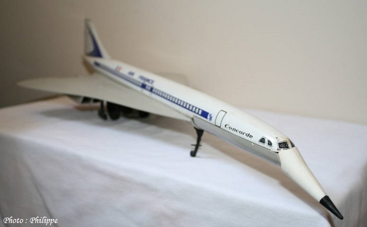 Jouet Concorde en tôle PAN AM