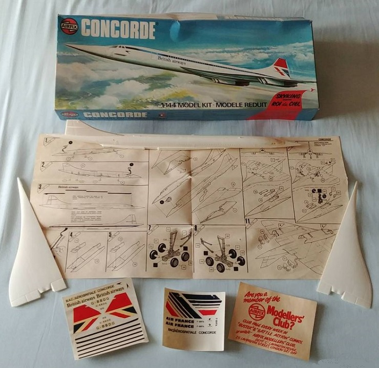 Maquette Concorde airfix British Airways ou Air France (1/144)