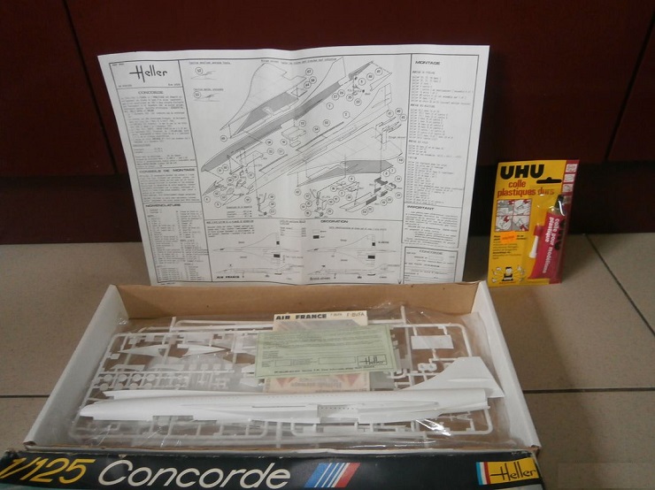 Maquette Heller - Concorde Air France (1/125)