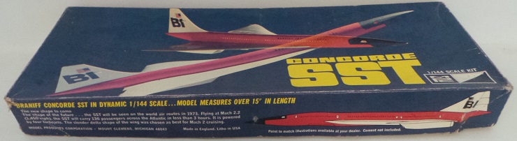 Maquette MPC Concorde Braniff International (1/144)