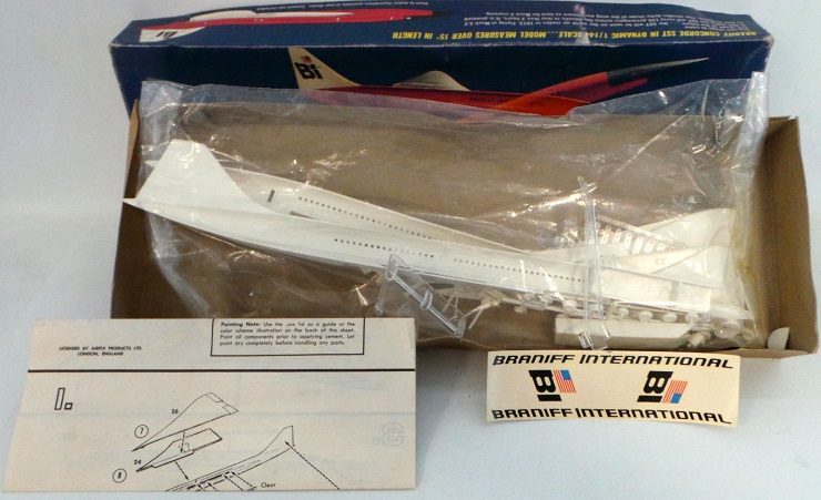 Maquette MPC Concorde Braniff International (1/144)