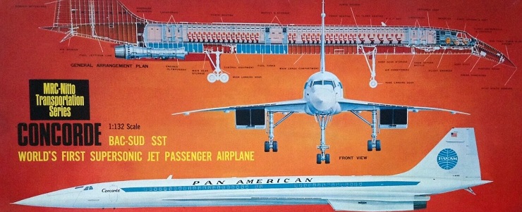 Maquette MRC - NITTO Concorde PAN AM (1/132)