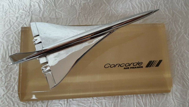Maquette Concorde argent