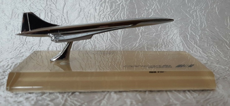 Maquette Concorde argent