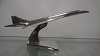 Maquette Concorde aluminium poli