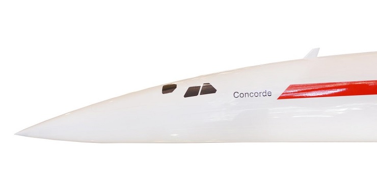 Sculpture modèle Concorde en résine de haute qualité