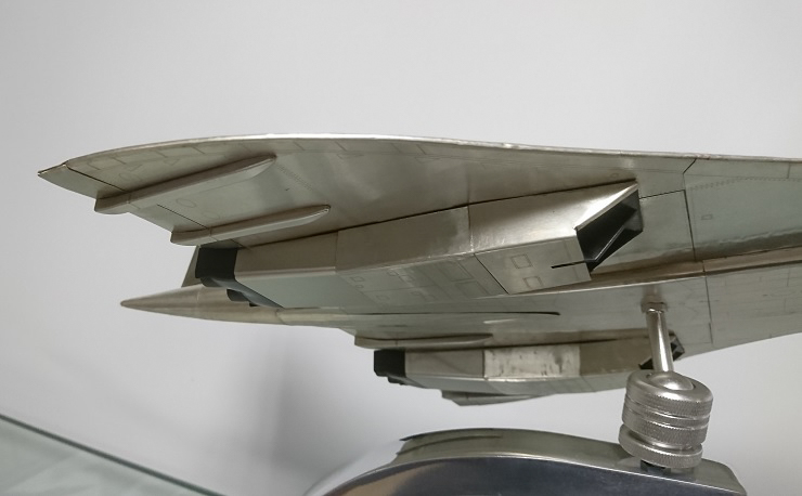 Maquette Concorde feuilles d'aluminium