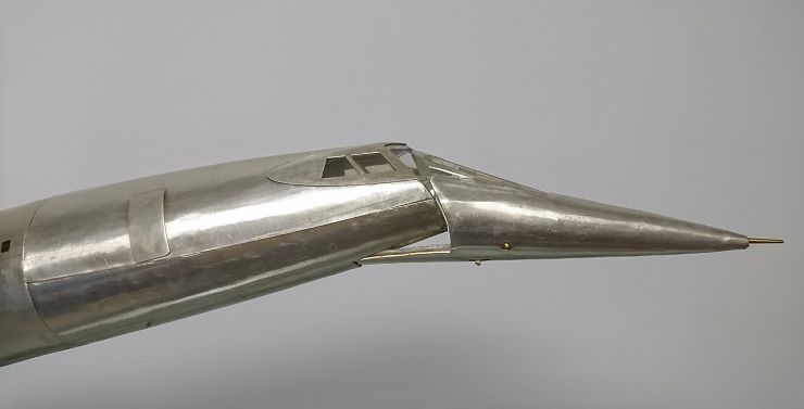Maquette Concorde feuilles d'aluminium