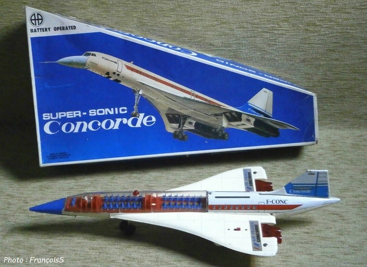 Jouet grec Super Sonic Air France Concorde (années 70)