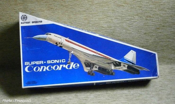 Jouet grec Super Sonic Air France Concorde (années 70)