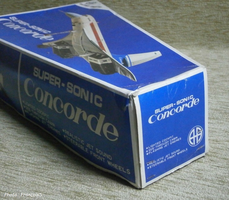 Jouet grec Super Sonic Air France Concorde (années 70)