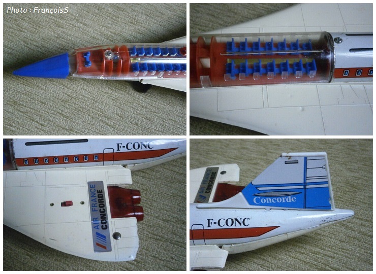 Jouet grec Super Sonic Air France Concorde (années 70)