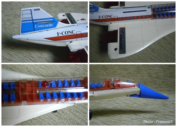 Jouet grec Super Sonic Air France Concorde (années 70)