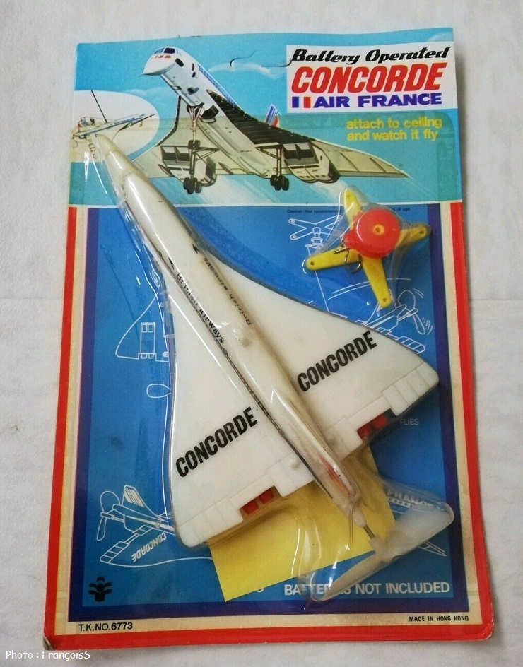 Jouet "volant" Hong Kong Concorde British Airways (années 70)