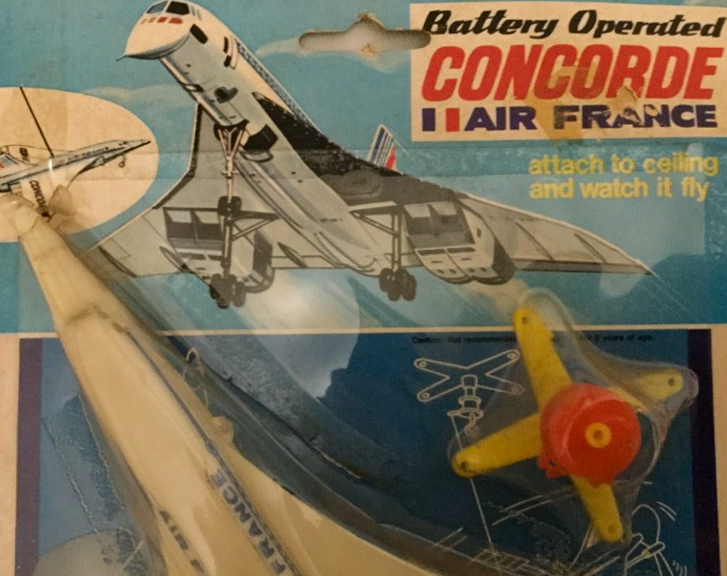 Jouet "volant" Hong Kong Concorde Air France (années 70)