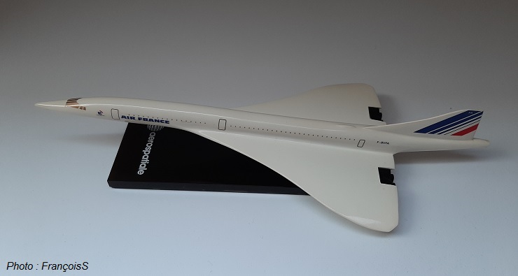 Maquette aerospatiale Concorde F-BVFA de 1970 (échelle 1/200)
