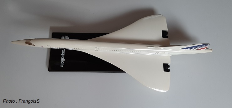 Maquette aerospatiale Concorde F-BVFA de 1970 (échelle 1/200)