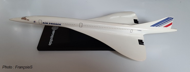 Maquette aerospatiale Concorde F-BVFA de 1970 (échelle 1/200)