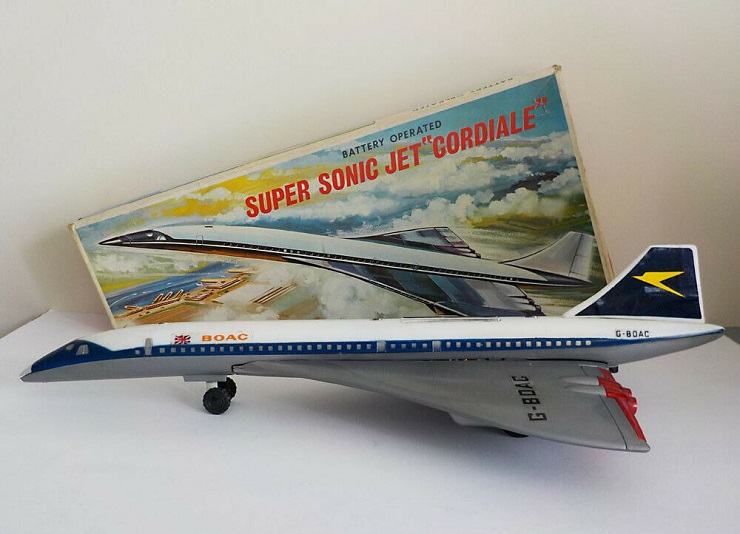Jouet Concorde en tôle G-BOAC (1/150ème)