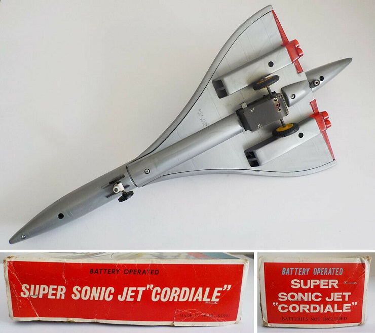 Jouet Concorde en tôle G-BOAC (1/150ème)