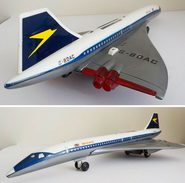 Jouet Concorde en tôle G-BOAC (1/150ème)