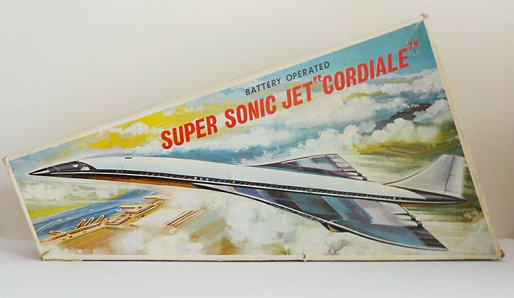Jouet Concorde en tôle G-BOAC (1/150ème)