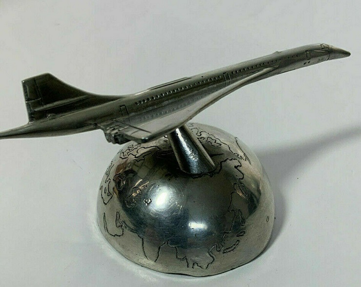 Maquette Concorde aluminium