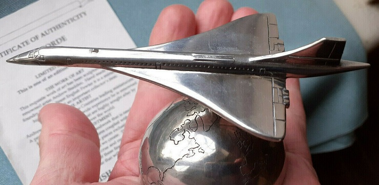 Maquette Concorde aluminium