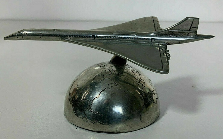 Maquette Concorde aluminium