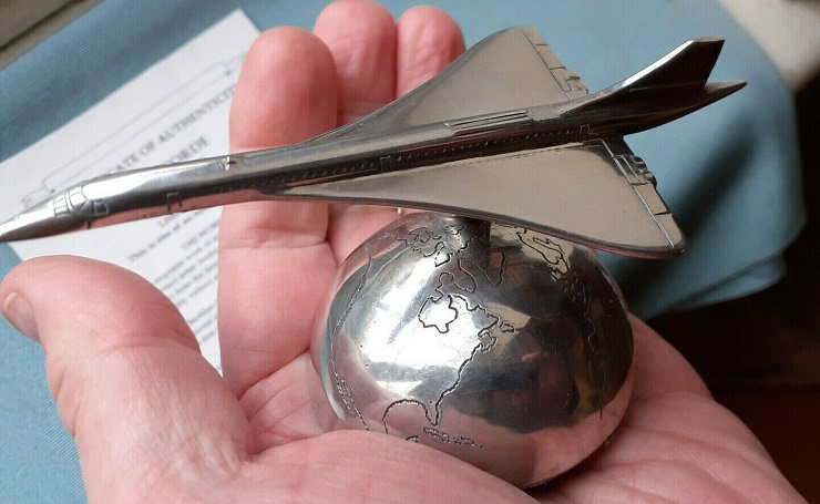 Maquette Concorde aluminium