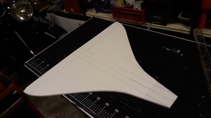Maquette volante de Concorde Air France (échelle 1/50)
