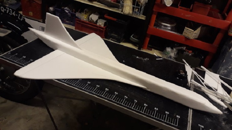 Maquette volante de Concorde Air France (échelle 1/50)