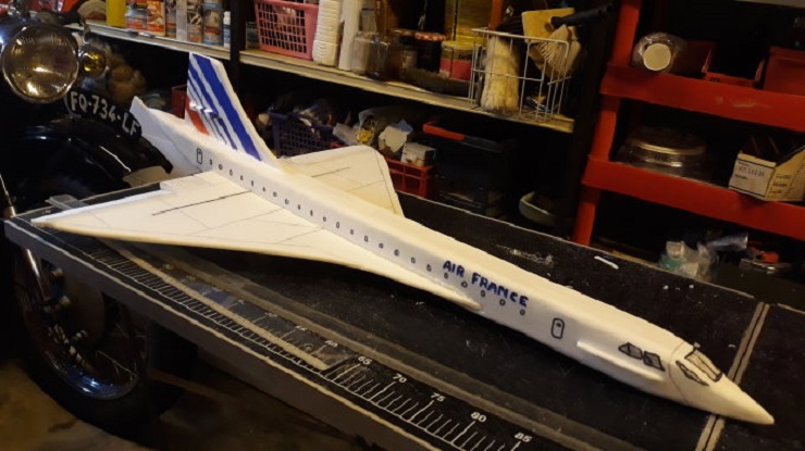 Maquette volante de Concorde Air France (échelle 1/50)