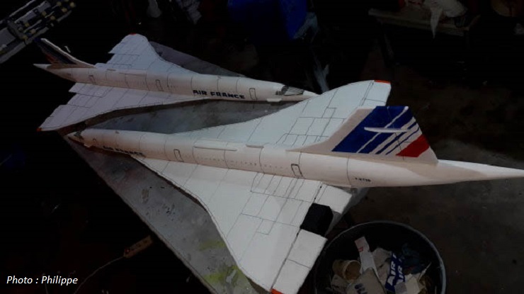 Maquette volante de Concorde Air France (échelle 1/31)