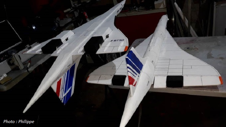 Maquette volante de Concorde Air France (échelle 1/31)