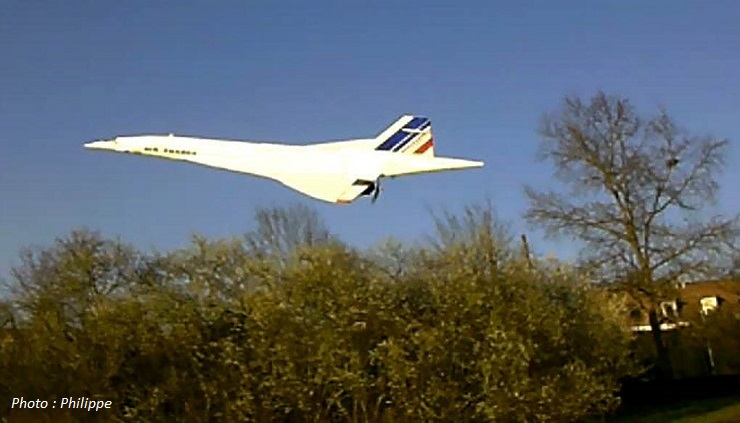 Maquette volante de Concorde Air France (échelle 1/31)