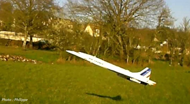 Maquette volante de Concorde Air France (échelle 1/31)
