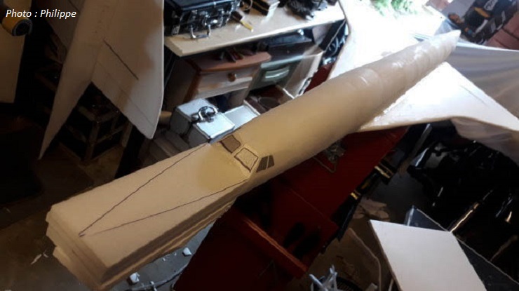 Maquette volante de Concorde Air France (échelle 1/31)