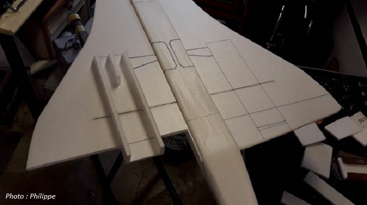 Maquette volante de Concorde Air France (échelle 1/31)
