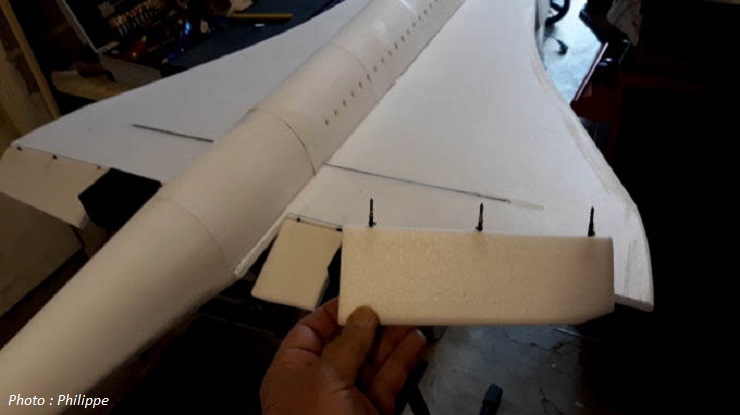 Maquette volante de Concorde Air France (échelle 1/31)