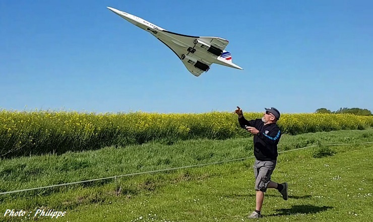 Maquette volante de Concorde Air France (échelle 1/24)