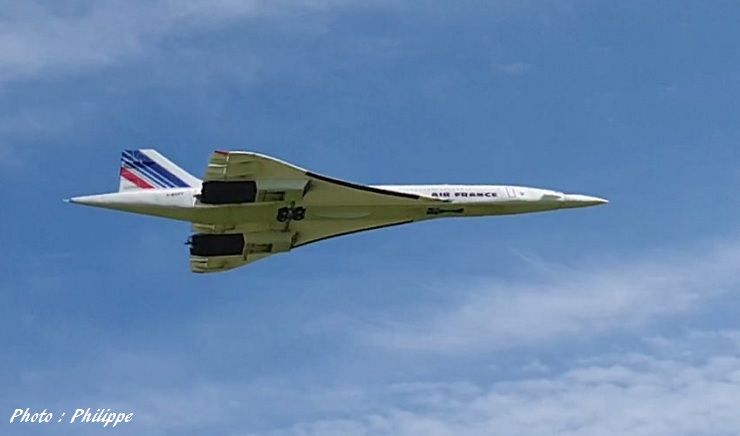 Maquette volante de Concorde Air France (échelle 1/24)