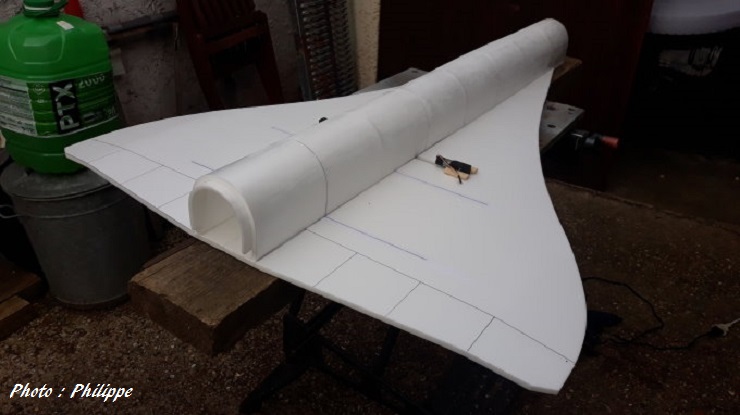 Maquette volante de Concorde Air France (échelle 1/24)