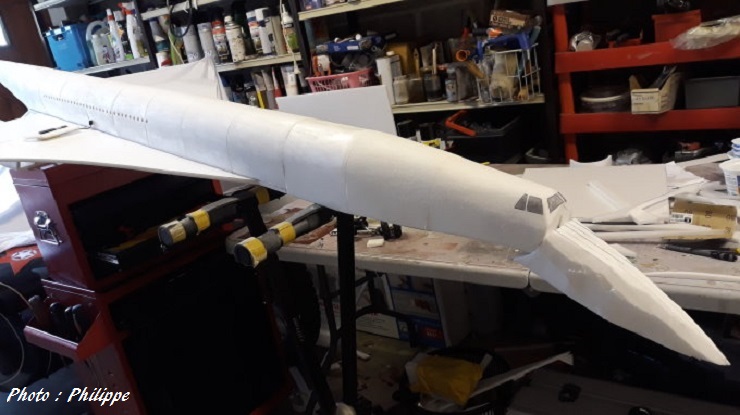 Maquette volante de Concorde Air France (échelle 1/24)