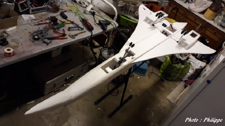 Maquette volante de Concorde Air France (échelle 1/24)