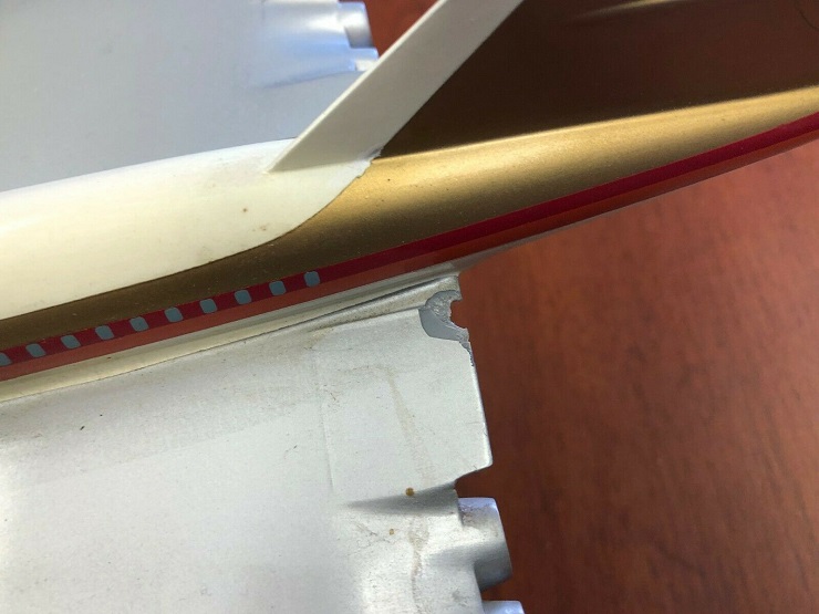 Maquette Concorde Continental Airlines de 1966 (échelle 1/100)