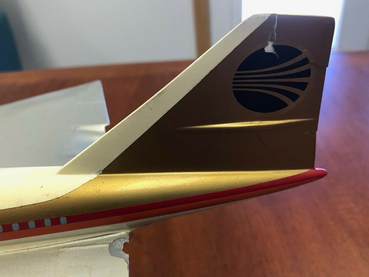Maquette Concorde Continental Airlines de 1966 (échelle 1/100)