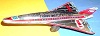 ICHIMURA Jouet Concorde en tôle "American Airlines"